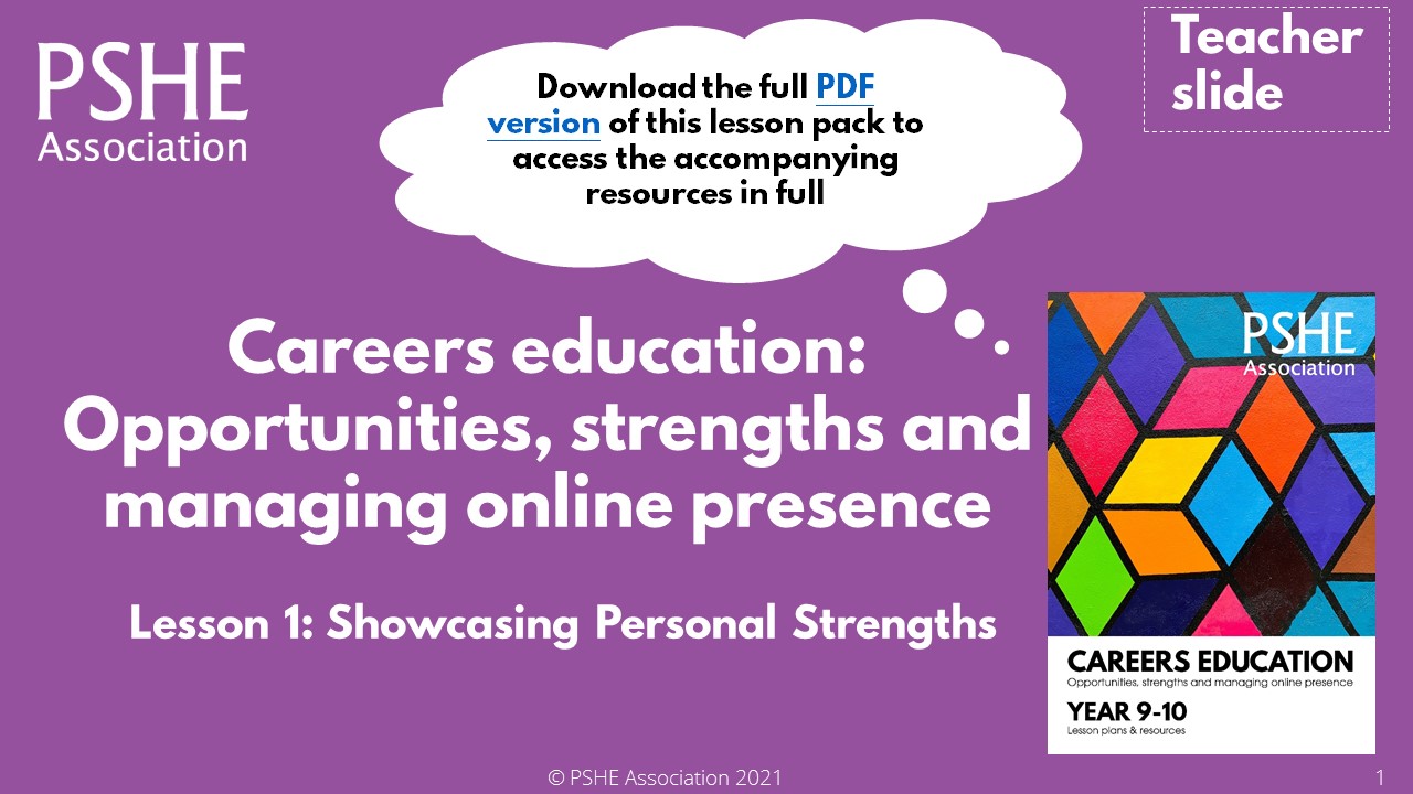 Careers education for Year 910